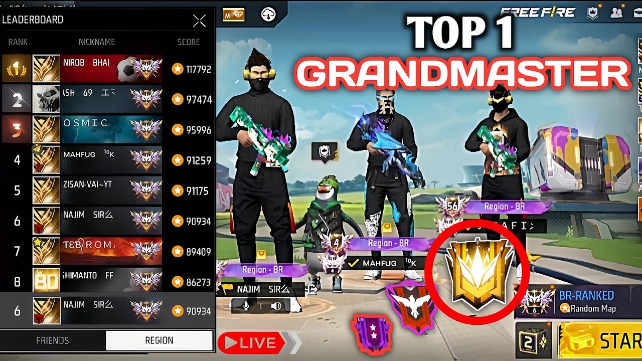 Free Fire Rank Phus Live Stream.. Region Id Puus On // POCO X3 PRO // MAHFUG GAMING \\