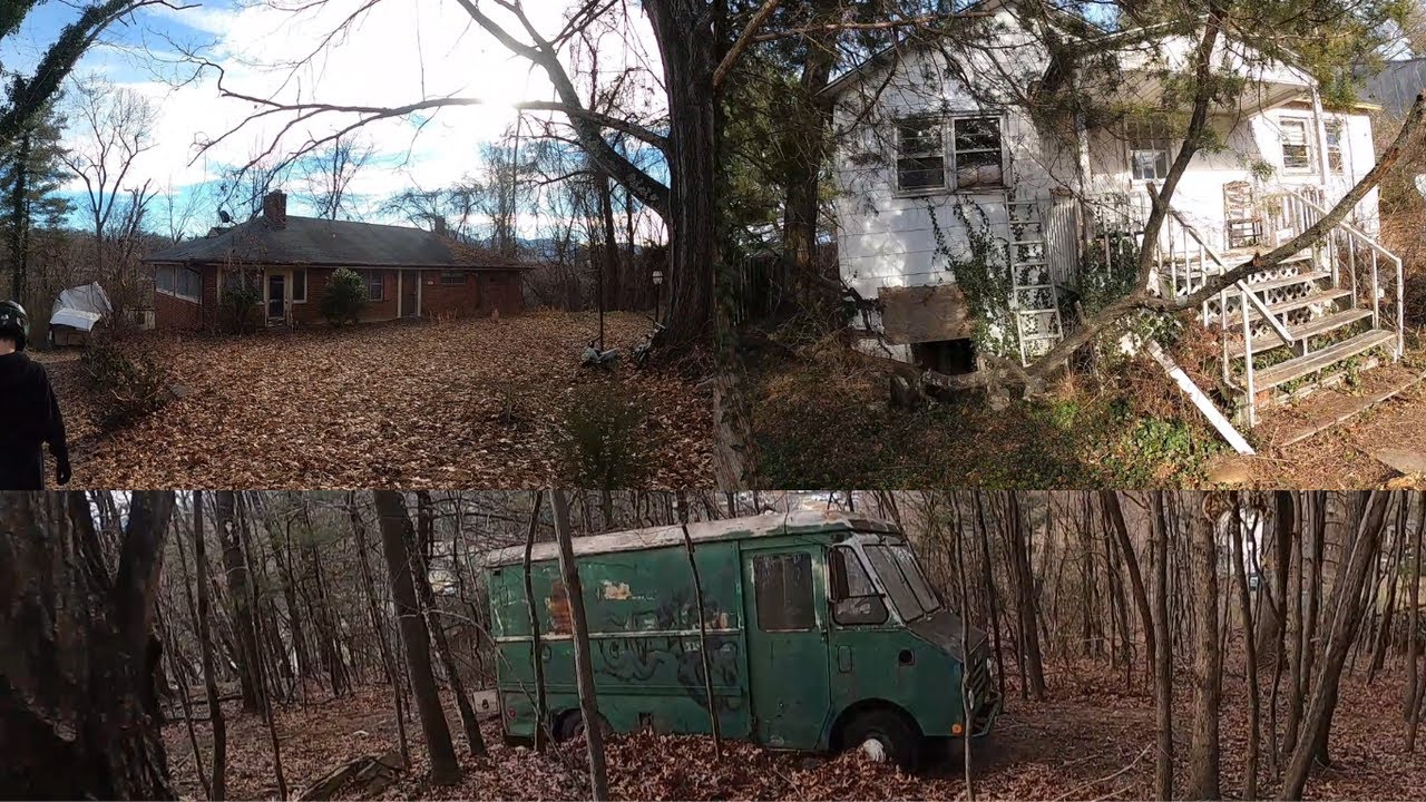 Exploring Two Abandoned Houses and a Delivery Truck