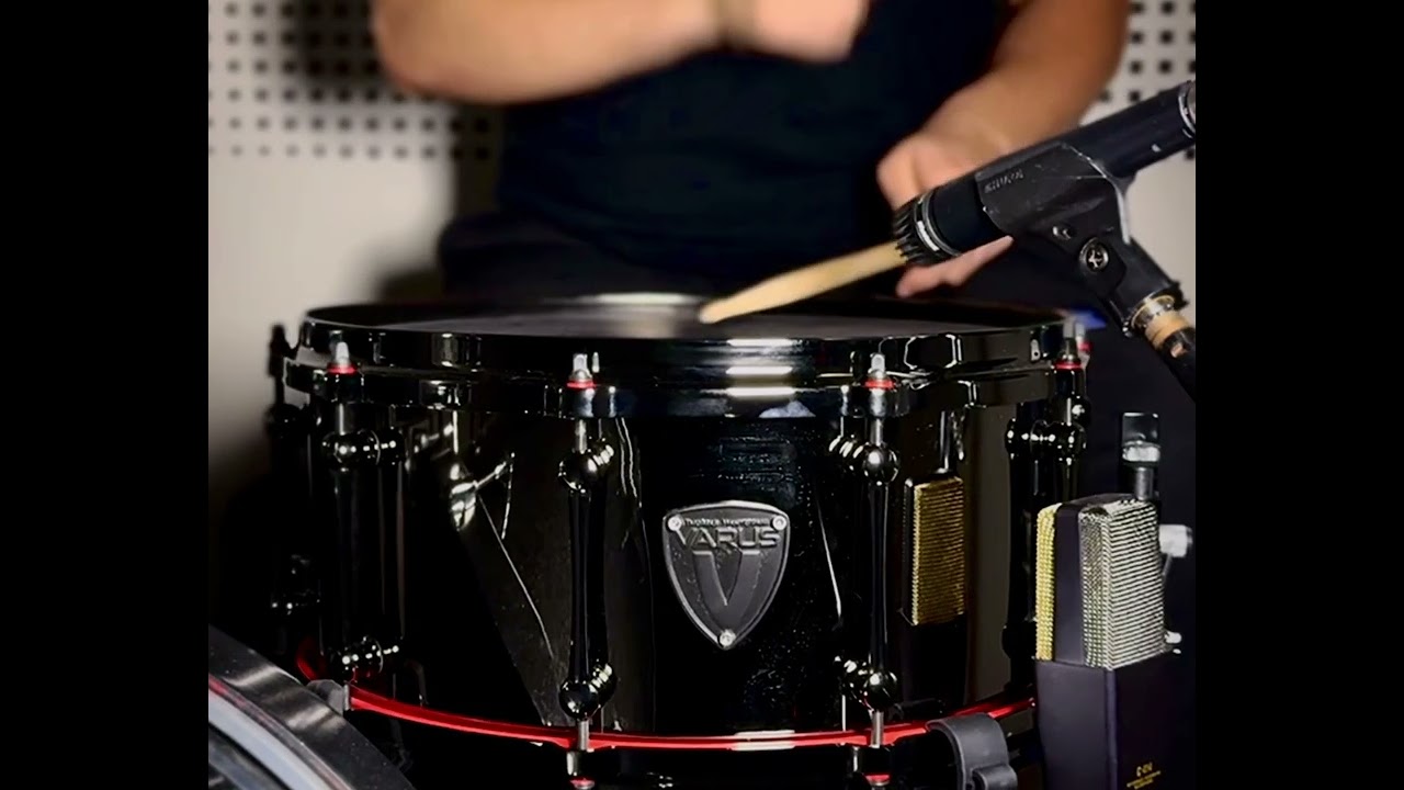 Varus Drums - Black Mirror brass Snare