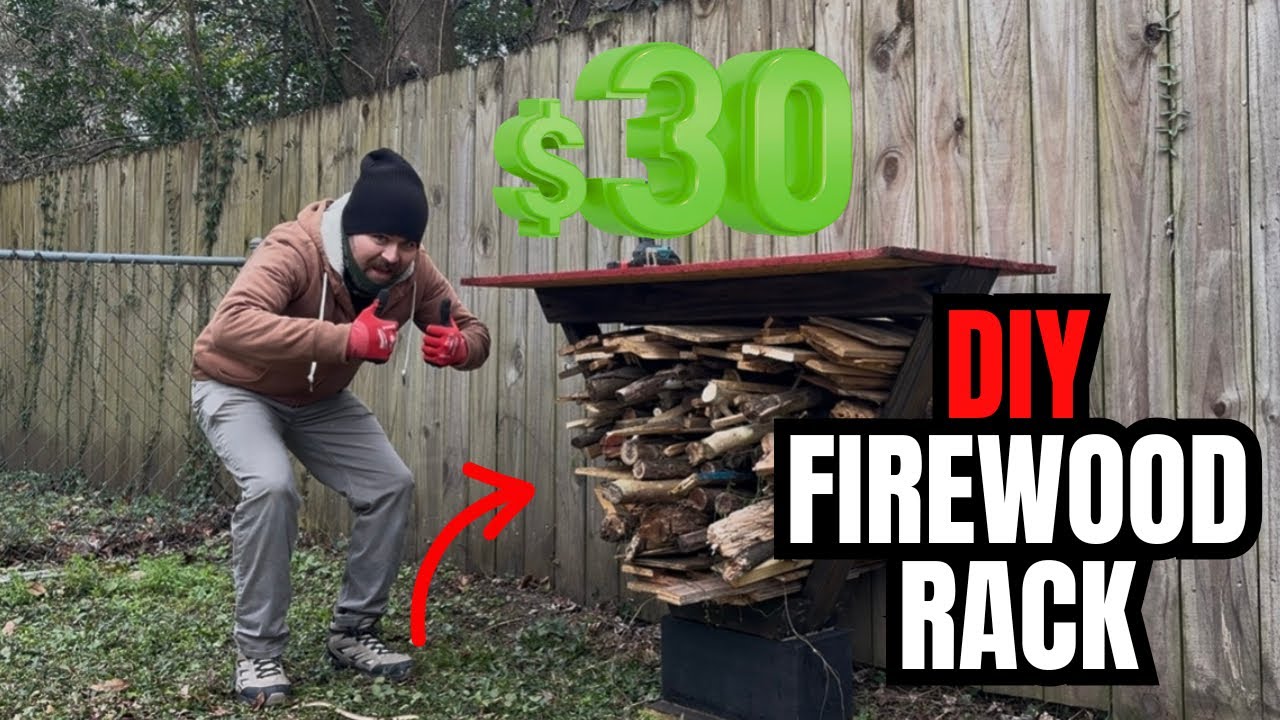 Недорогая самодельная дровница | Простой проект для фермерского хозяйства менее чем за 30 долларов