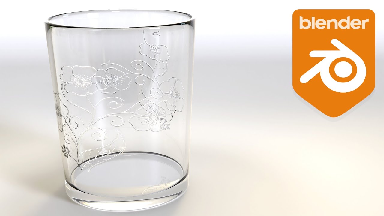 How to put Flower Pattern on Glass in Blender
