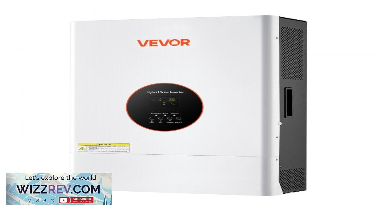 Инвертор VEVOR 6000 Вт 48 В, гибридный, 120 В/240 В, двухфазный, со встроенным MPPT-контроллером ...