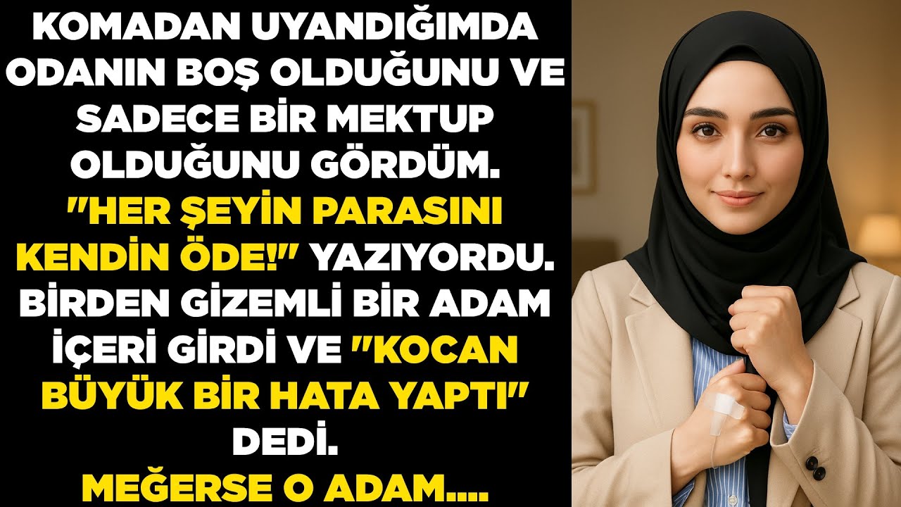 “Kocan hayatının en büyük hatasını yaptı,” diye fısıldadı gizemli adam, komadan uyandığımda – meğer…