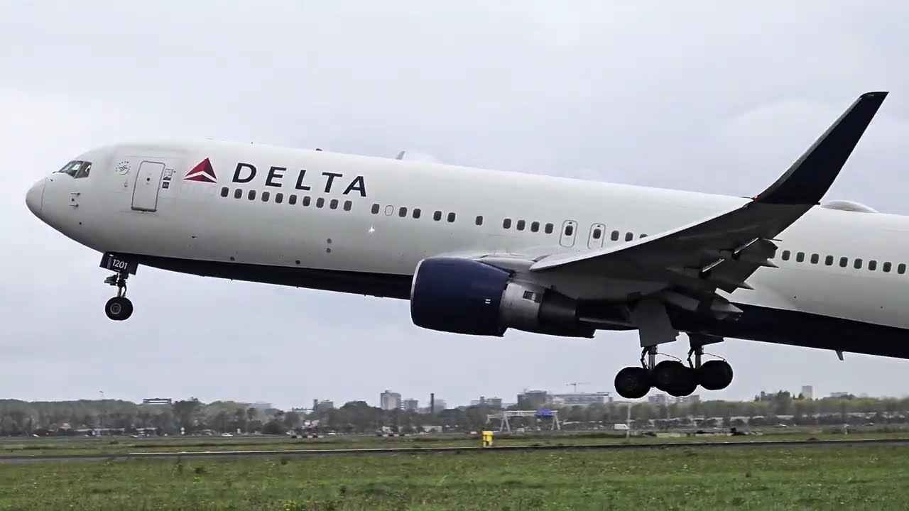 Delta Air Lines Boeing 767-332ER N1201P Takeoff At Amsterdam Schiphol | AMS → SLC 🇳🇱✈️🇺🇸