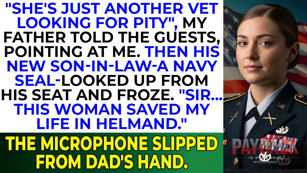 At the Reception, My Father Mocked Me — Until His Navy SEAL Son-in-Law Froze: “Sir, That’s …”