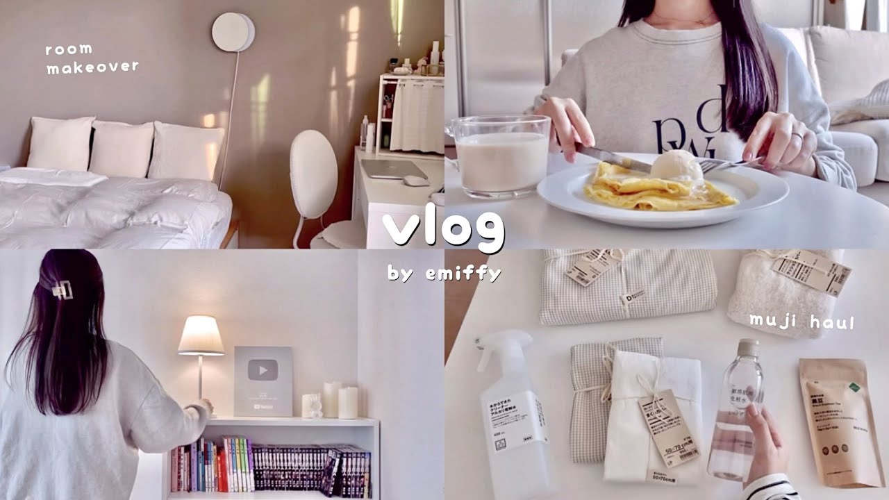 stay at home holiday routine🕯️ productive & aesthetic｜xmas room decor🎄, muji haul