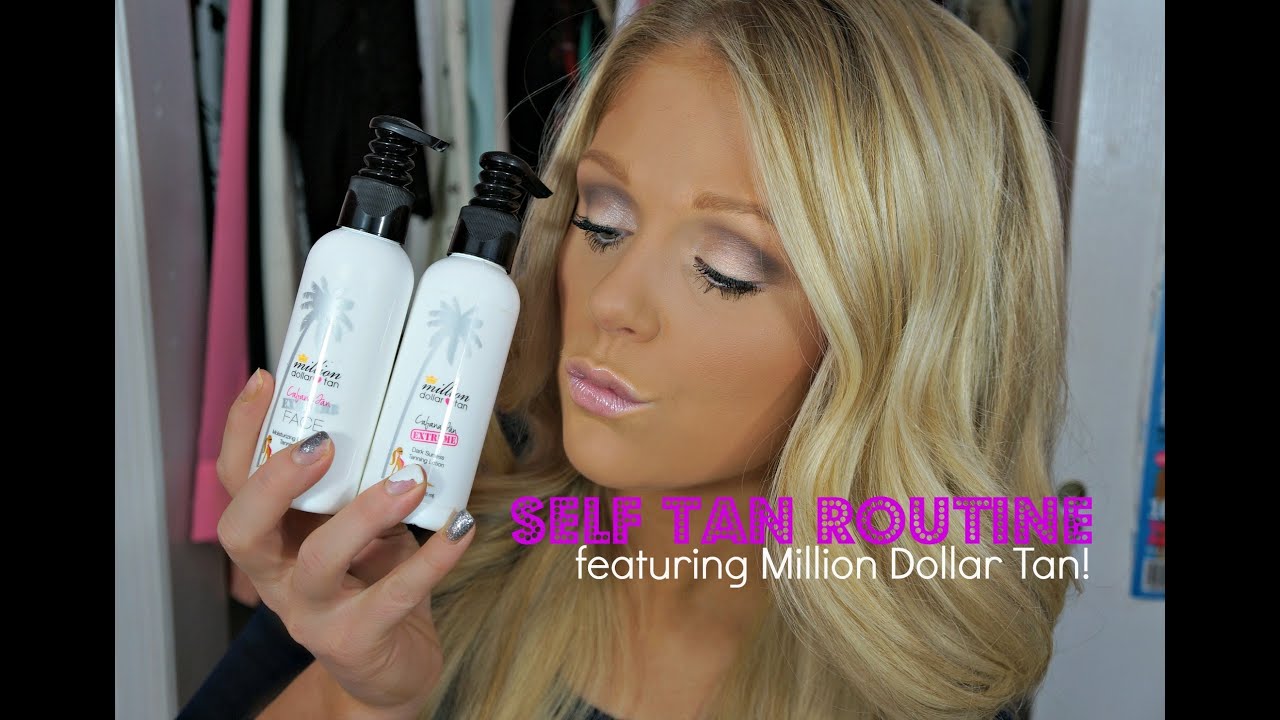 Self Tanning Routine featuring Million Dollar Tan!