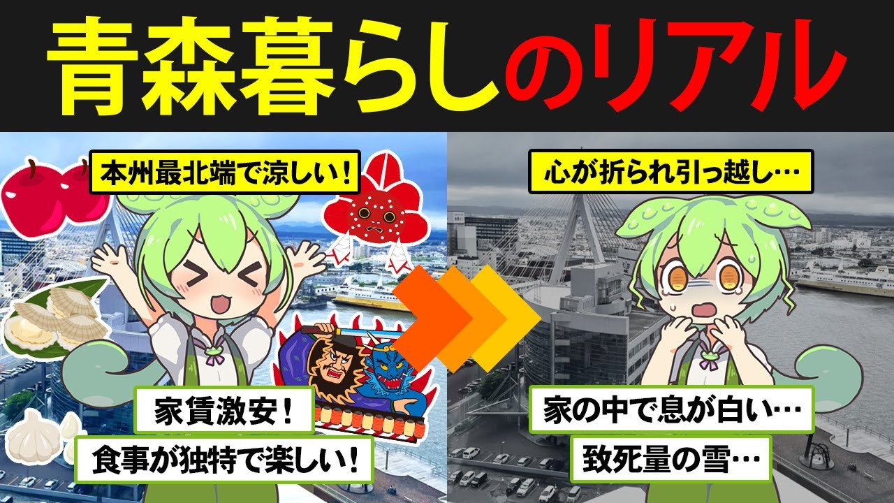 物価が安いのに楽しい！青森に住んだずんだもんの末路