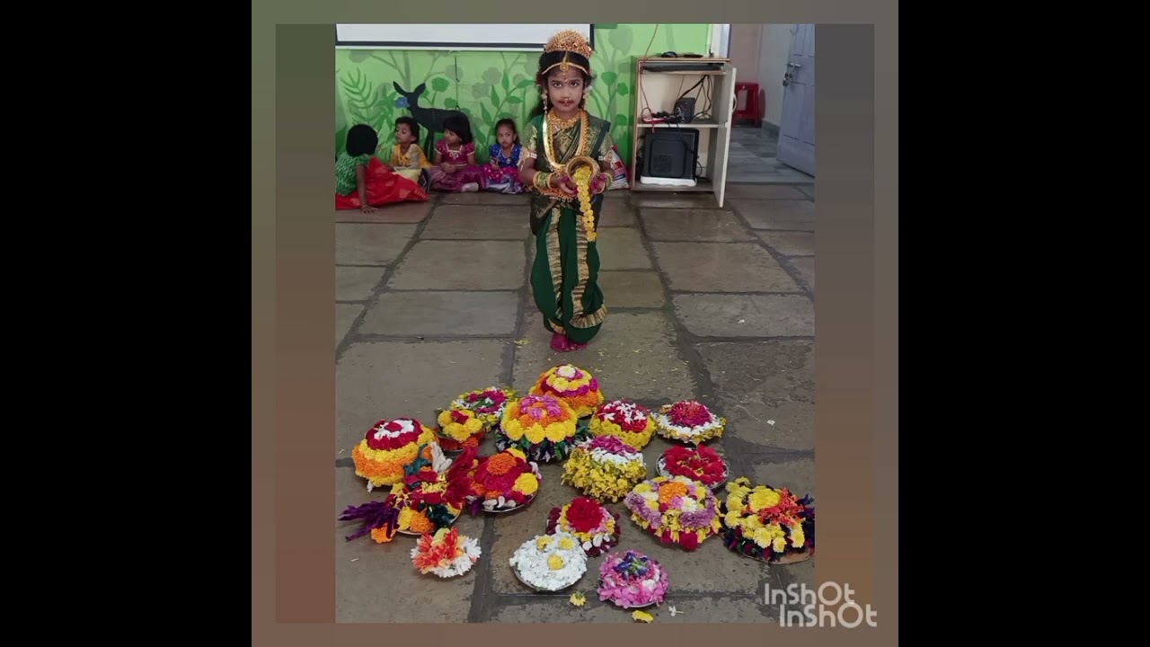 BATHUKAMMA CELEBRATIONS EKASHILA DIGI SCHOOL shivanagar,  warangal