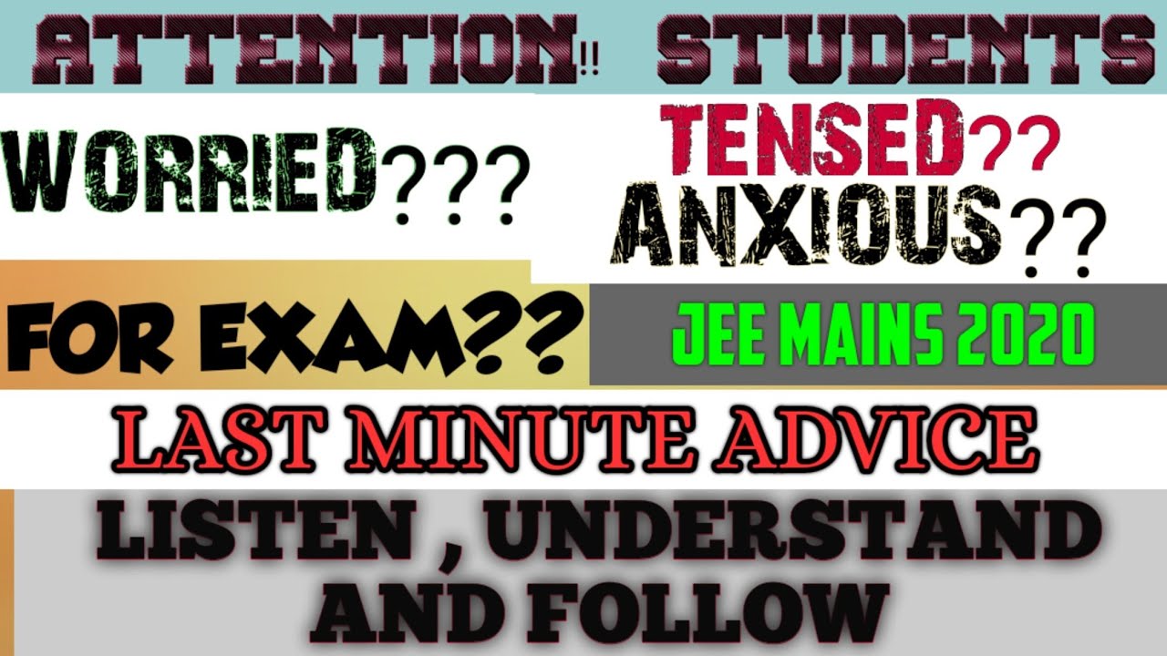 MOTIVATIONAL TALK FOR STUDENTS| JEE MAINS 2020