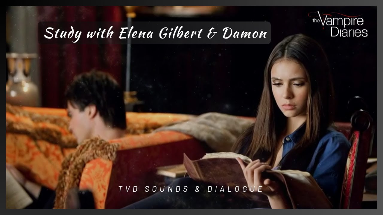 🪻 Study with Elena Gilbert & Damon | The Vampire Diaries Ambience & Dialogue