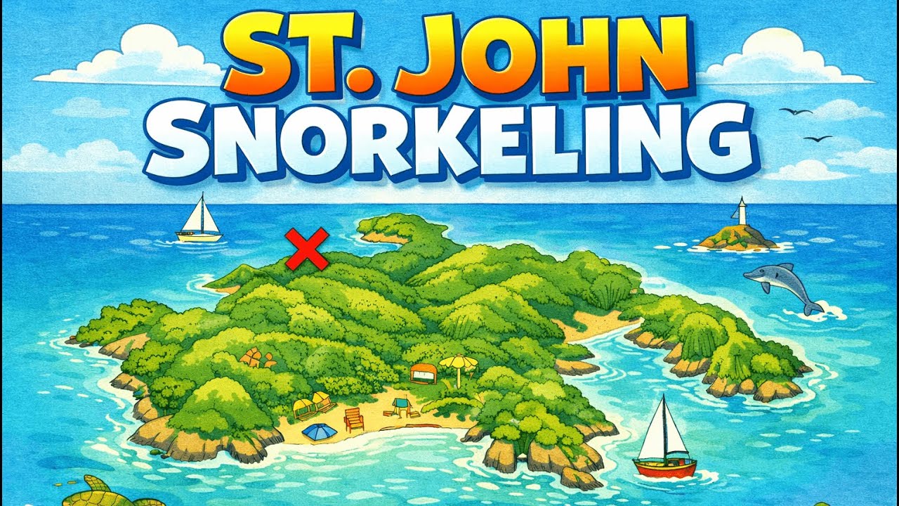 Snorkeling Coral Reefs | St. John USVI | 4K60