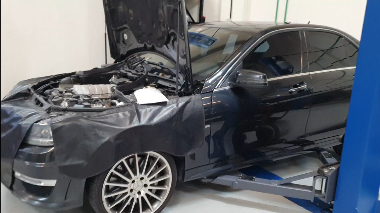 C63 2012 with 190k km check up (part 1)