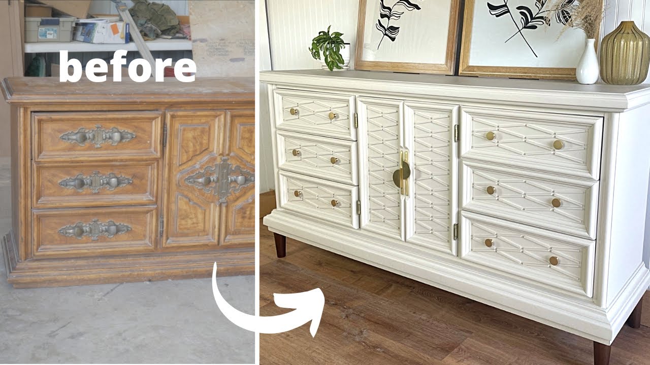 Ugly Dresser gets Incredible Makeover | ASMR Furniture Flip