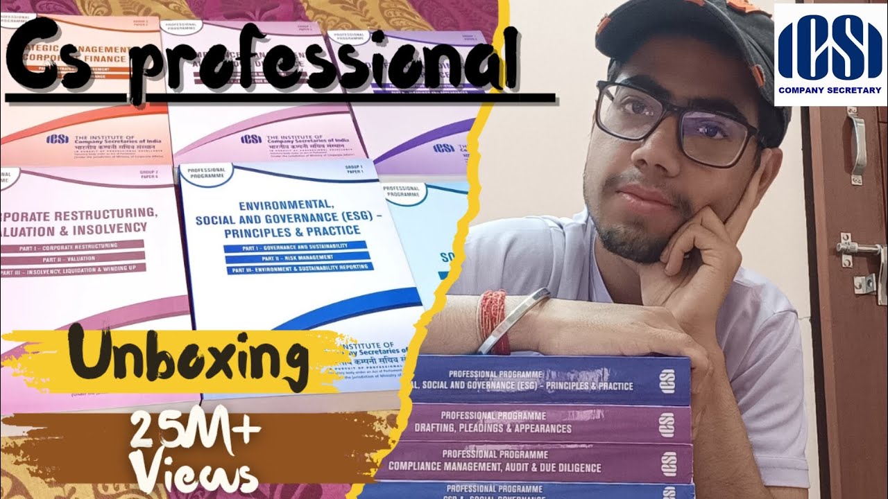 CS Professional ICSI Module Unboxing 📦 | Must-Have Books for CS Aspirants!#icsi #companysecretary#cs