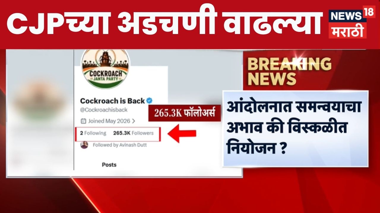 Cockroach Janata Party News |  कॉक्रोच जनता पार्टीच्या अडचणीत आणखी वाढ  | Abhijit Deepke News