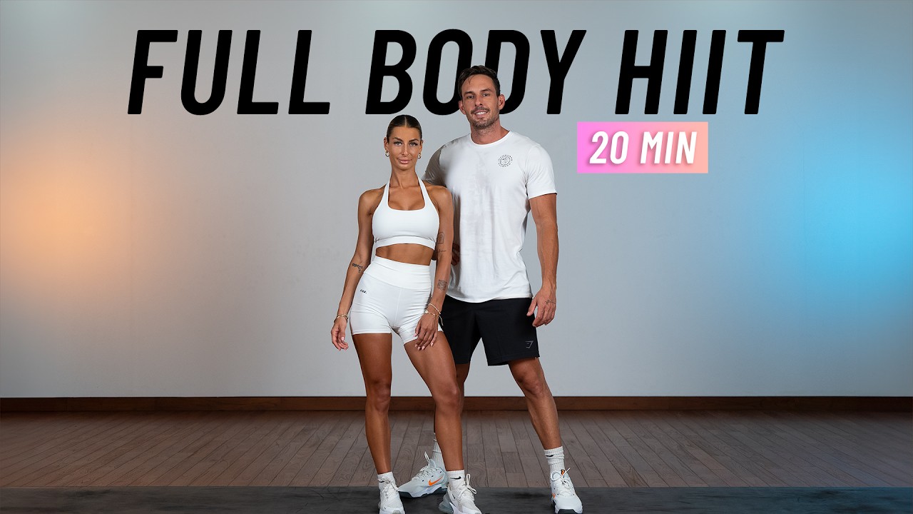 20 Min Full Body HIIT Workout (At Home, No Equipment)