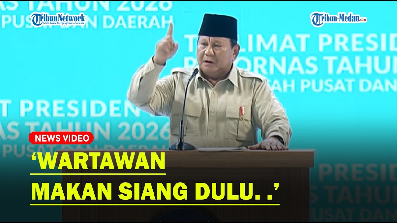 [Full] Pidato Prabowo di Depan Gubernur, TNI, Polri dan Jaksa