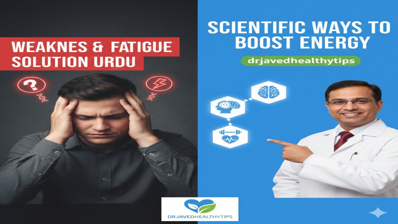 Weakness & Fatigue Solution Urdu | توانائی بڑھانے کے سائنسی طریقے @drjavedhealthytips 
