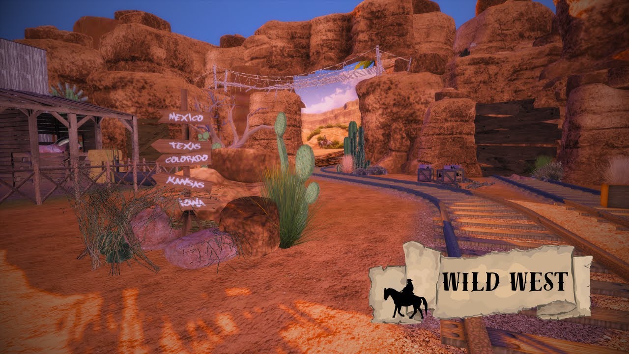 Sims 4 | WILD WEST | Old Western town 🤠🐍🦅🌵  | Tour (no cc links)