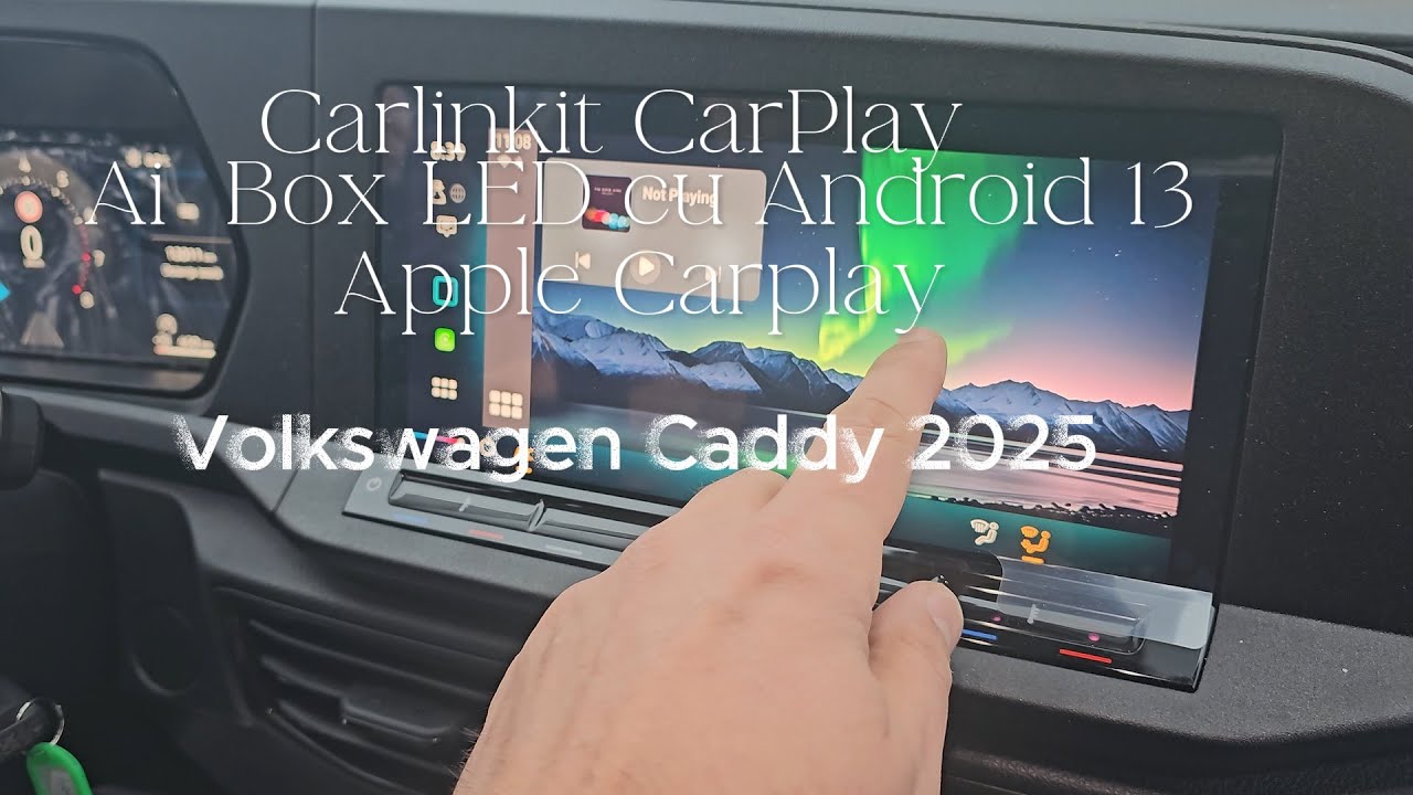 Carlinkit CarPlay  Ai  Box LED cu Android 13 pe Volkswagen Caddy - Apple Carplay