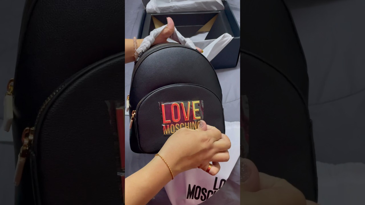 Quick Unboxing Love Moschino Borsa Backpack | Unboxing ASMR