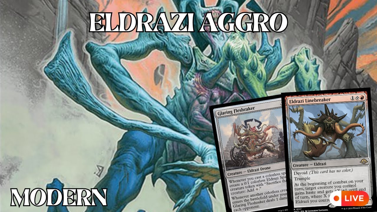 Eldrazi Aggro is the BEST DECK! | MTGO | LIVE