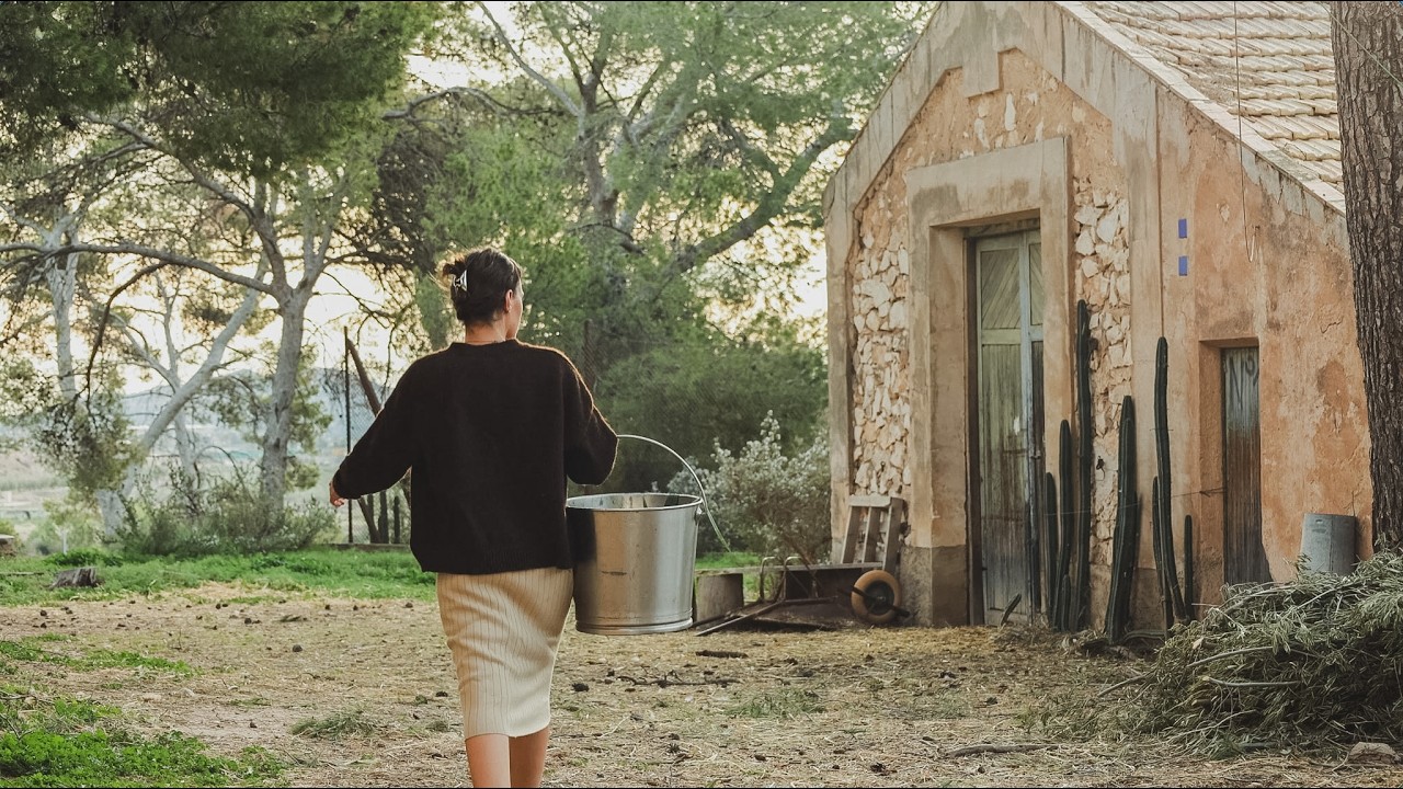Mi vida en el campo cuando llega la primavera - Cabras, conejos y encuentro un nido escondido
