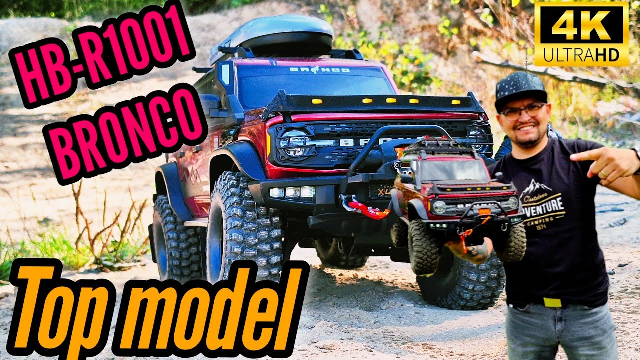 RC HB R1001 Beluga Bronco scale 1/10 4x4 top China model #rccar #rcoffoad #rccrawler