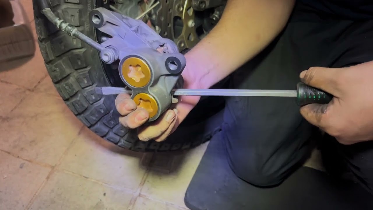 Yamaha Super Tenere Brake Pads Replacement