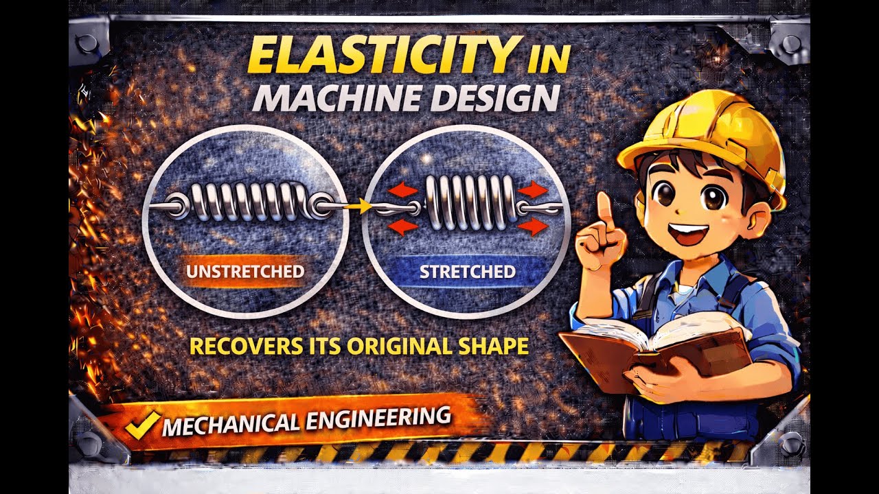 Elasticity in Machine Design | Definition, Stress-Strain Curve | Easy Explanation