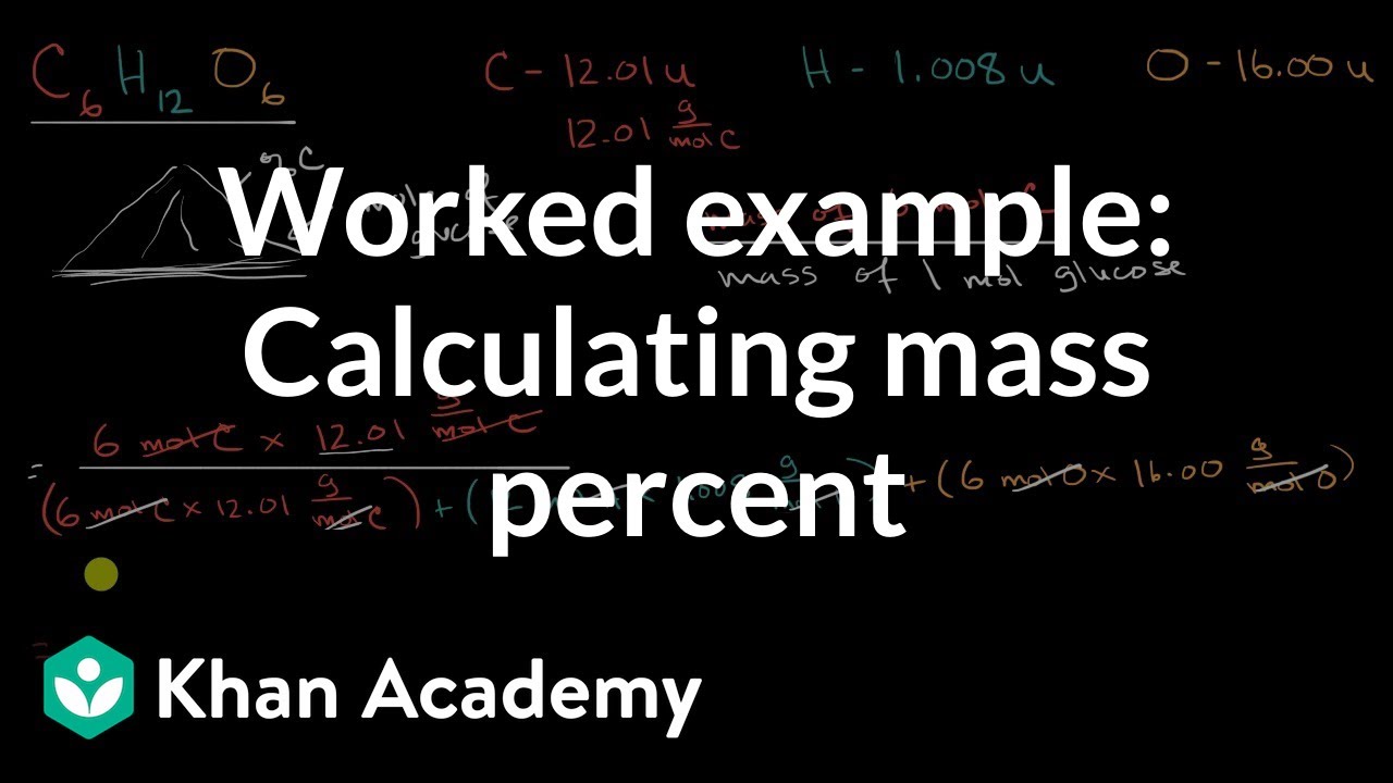 Worked example: Calculating mass percent | AP Chemistry | Khan Academy