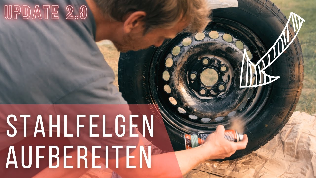 Wie ich Stahlfelgen selbst lackieren und effektiv entrosten | Variante für Winterstahlfelgen