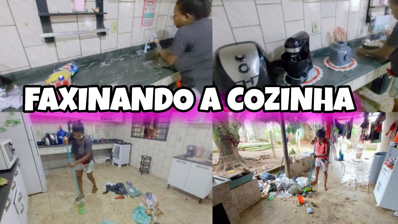 VLOG DE FAXINA NA CASA NOVA..COZINHA FICOU BRILHANDO... LAVEI MUITAS ROUPAS