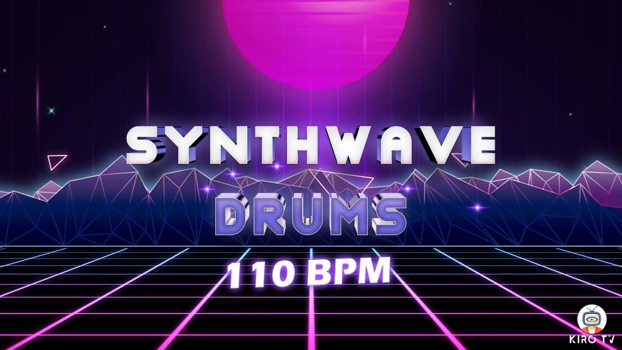 Synthwave drums loops - 110 BPM