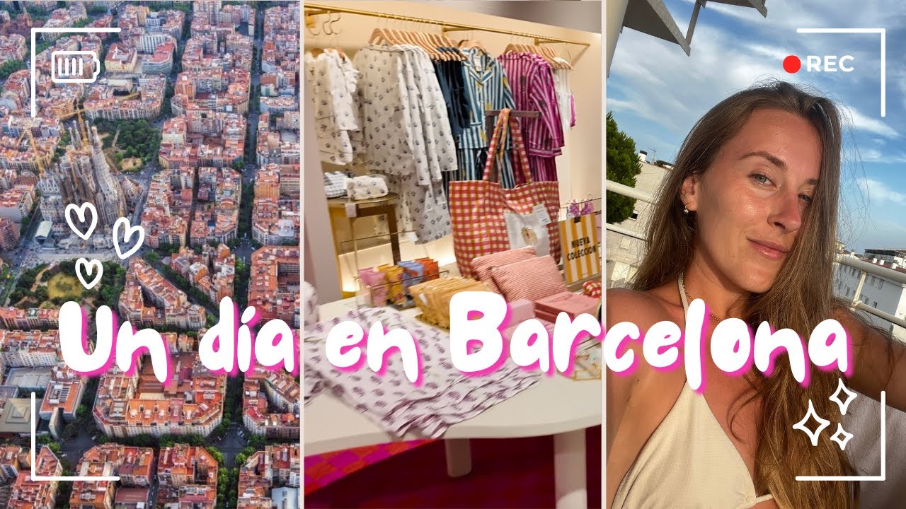 VLOG en BARCELONA 🇪🇸 | vacaciones, compras, autocuidado y mucha comida 🛍️ 🍣