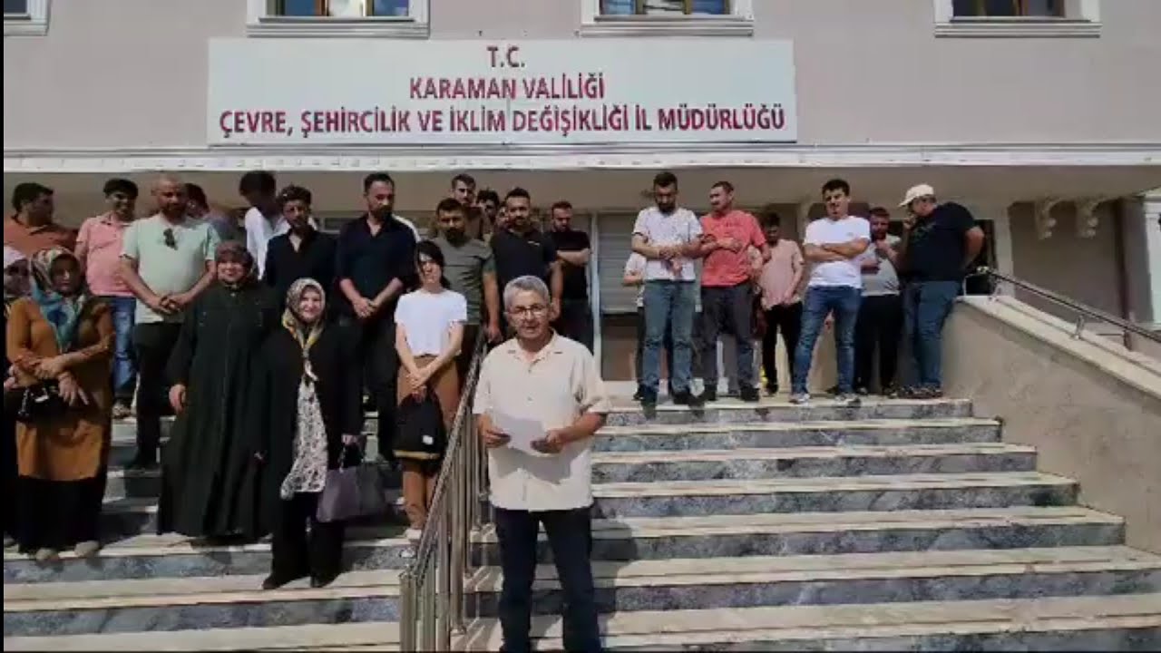 TOKİ Karaman İlk Evim Arsa Projesi M&uuml;stakil Arsa Hak Sahipleri basın a&ccedil;ıklaması yaptı.
