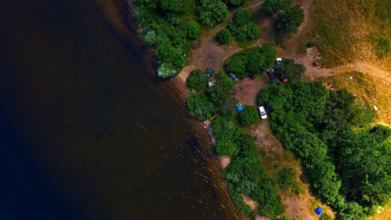 Слобода, Заречье, о. Селигер. Aerial dron 4K