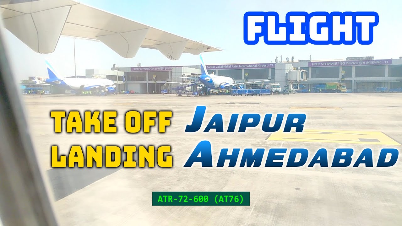 Jaipur to Ahmedabad Flight in ATR 72-600 aircraft