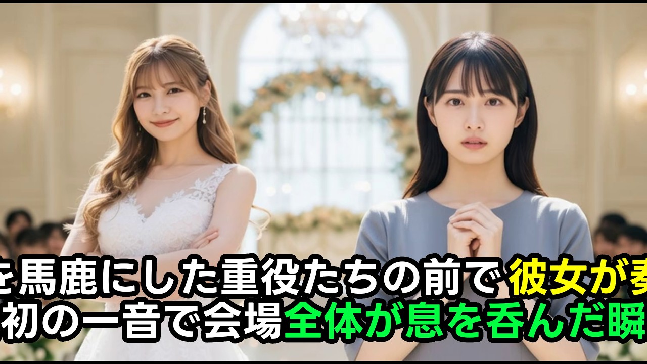 中卒を馬鹿にした重役たち。結婚式で無茶ぶりされた彼女が弾いた1音…会場が凍りついた瞬間