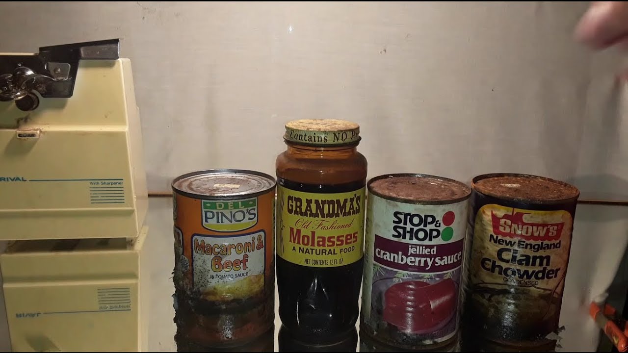 Opening decades-old canned foods 2