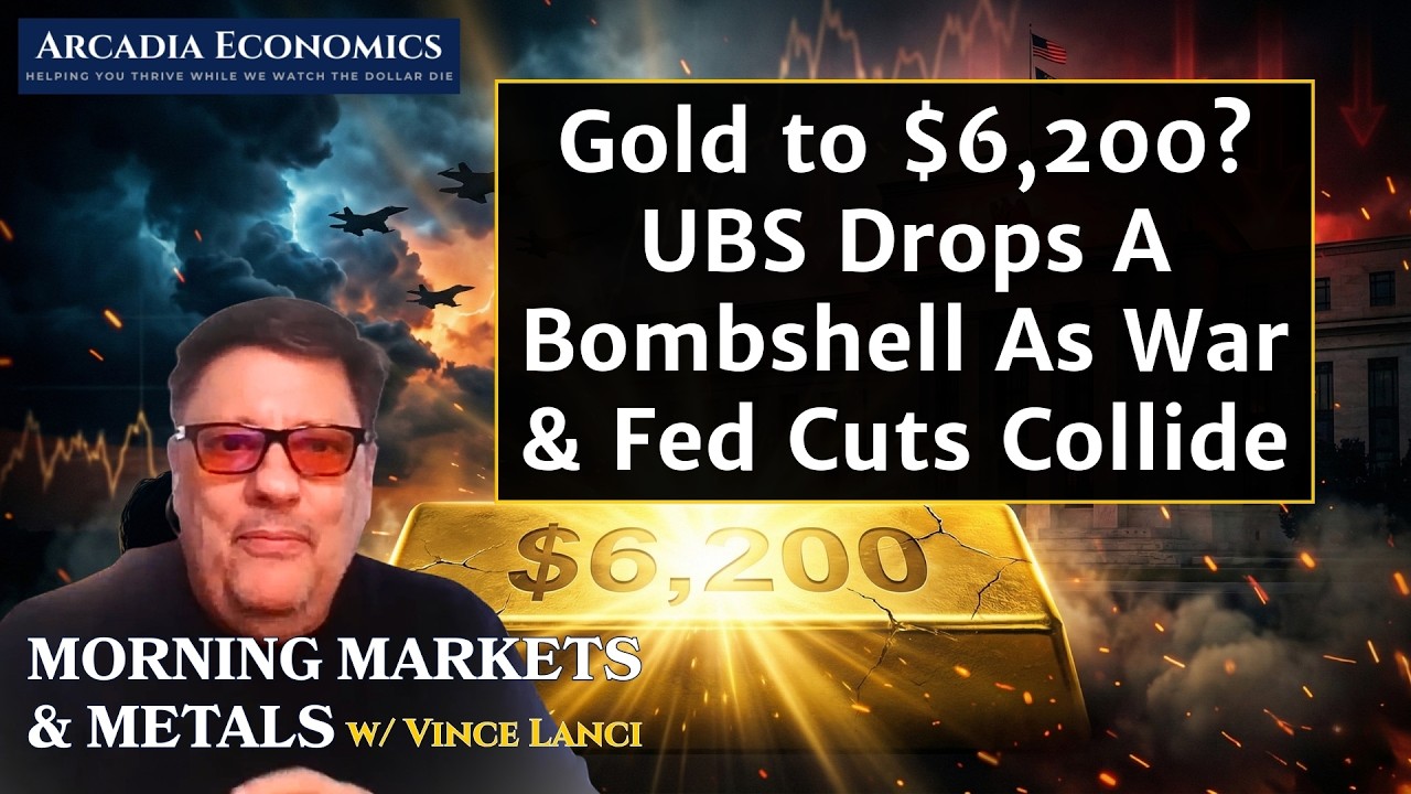 UBS Sees Gold To $6200 Near Term on Geopolitical Risks, Tariff Troubles