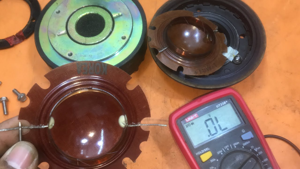 How to repair speaker horn driver unit