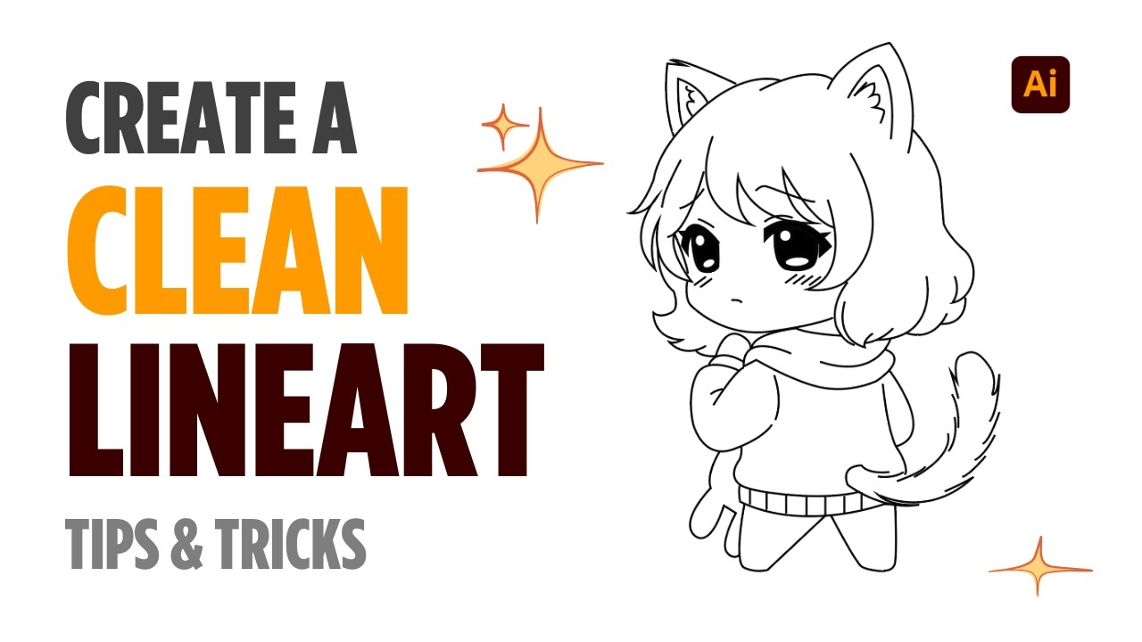 lineart tutorial in adobe illustrator