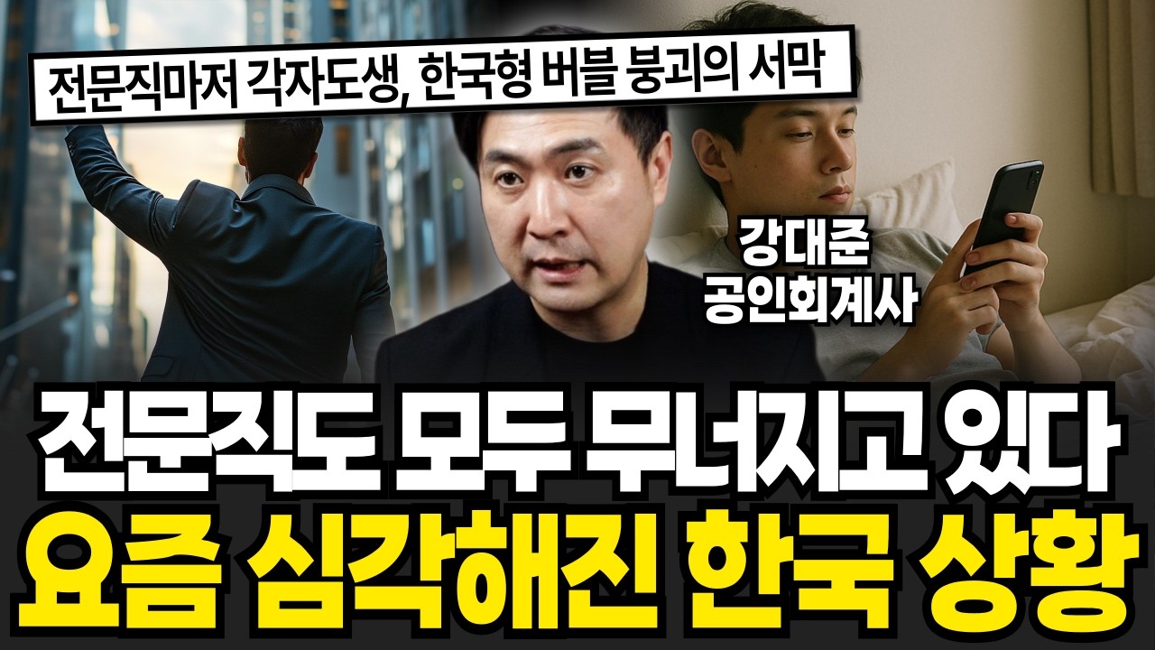 전문직도 모두 무너지고있다 요즘 심각해진 한국 상황 (강대준 공인회계사 / 4부)