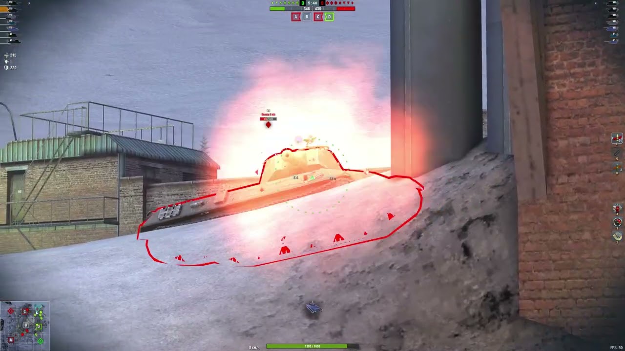 бой на Skoda t25