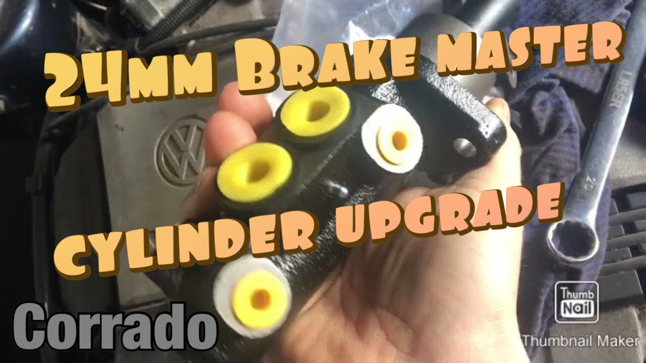 Vw Corrado - Upgrading the brake master cylinder to a 24mm ep42