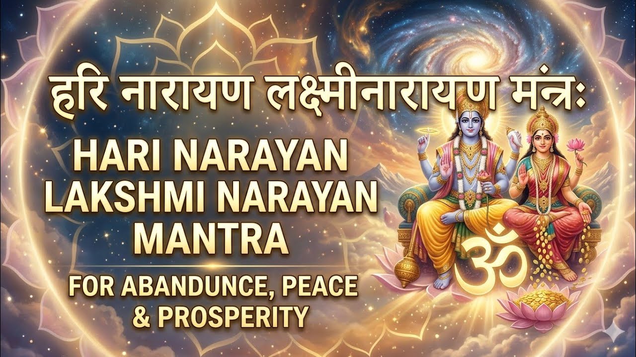 Narayan hari|नारायण हरि नारायण 🙏 | लक्ष्मी नारायण मंत्र जाप | | Shanti & Positive Energy Mantra