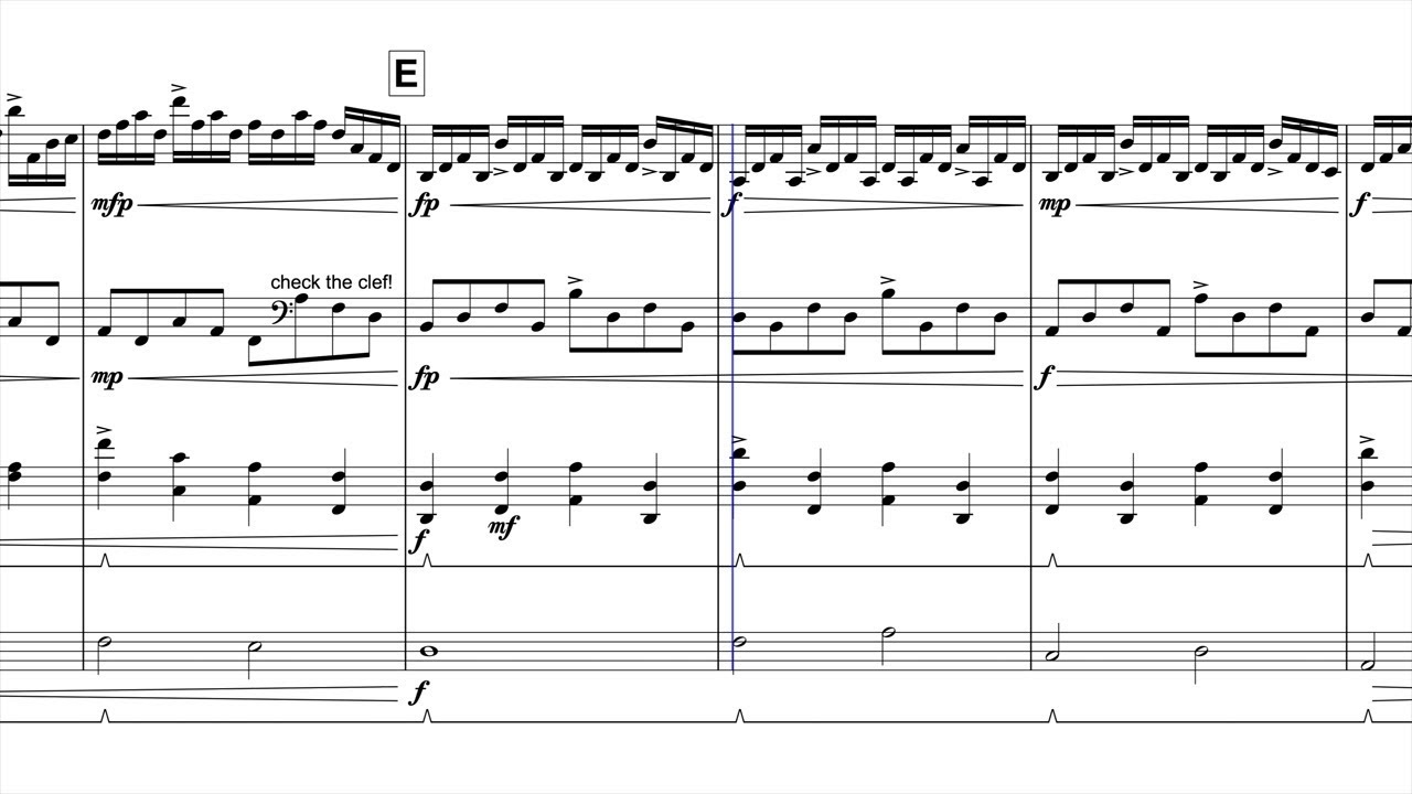 Blue Light - Percussion Quartet - v2 Update