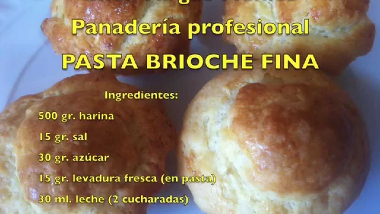 PASTA BRIOCHE FINA Panadería profesional Chef Vargas México